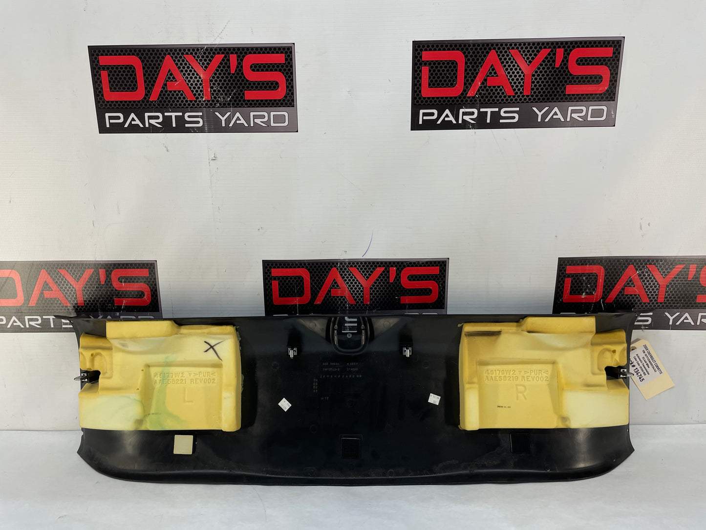 2008 Chevy C6 Corvette Rear Halo Headliner Interior Roof Trim Panel OEM