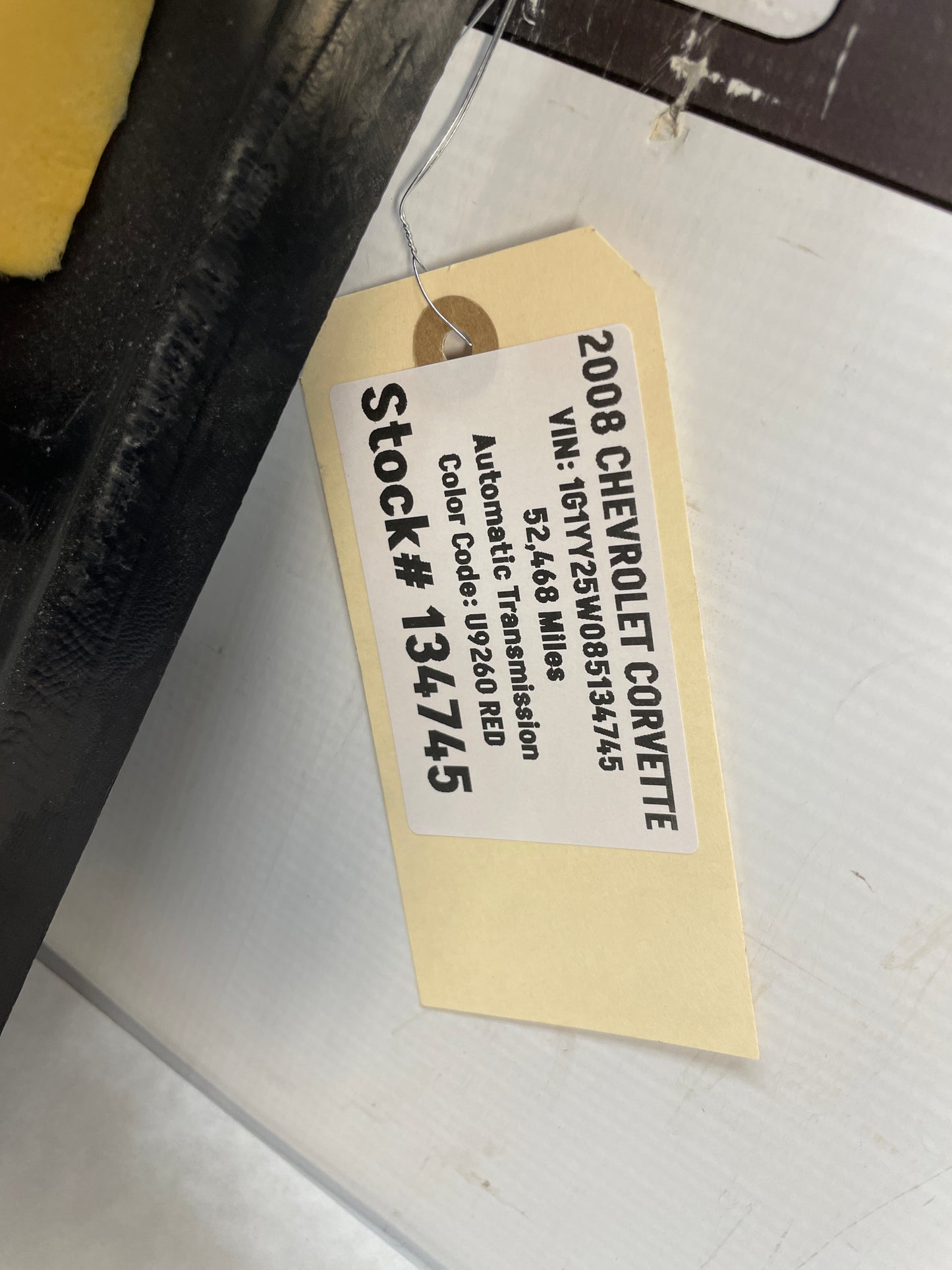 2008 Chevy C6 Corvette Rear Halo Headliner Interior Roof Trim Panel OEM