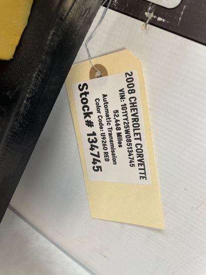 2008 Chevy C6 Corvette Rear Halo Headliner Interior Roof Trim Panel OEM