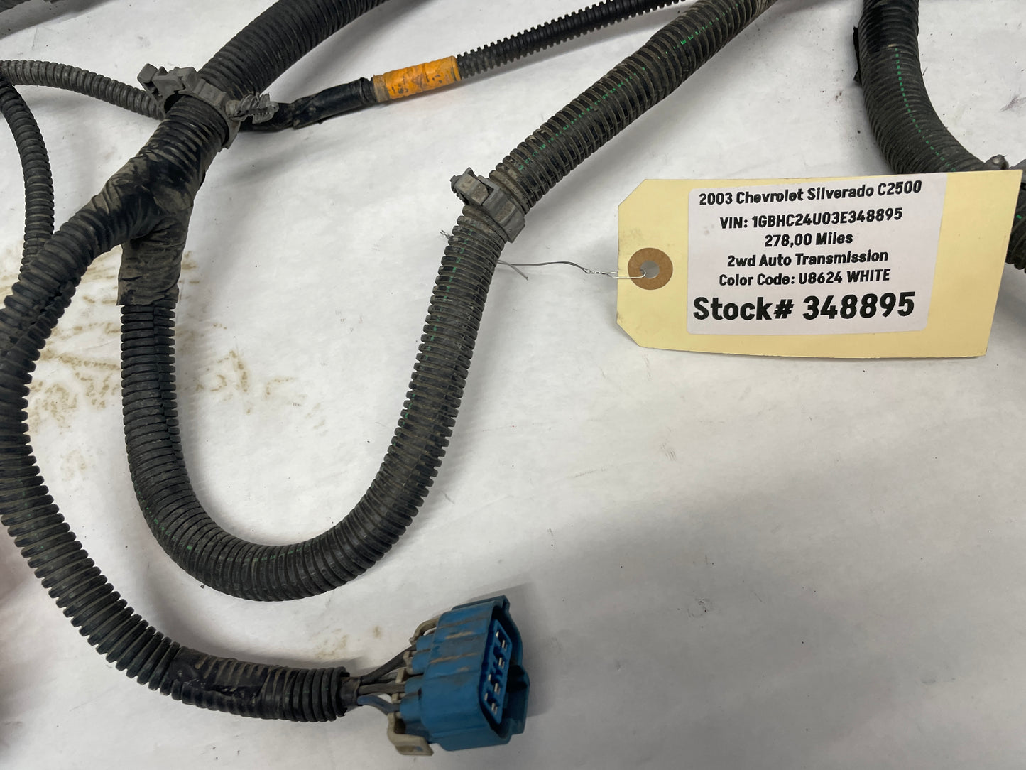 2003 Chevy Silverado C3500 Front Chassis Wire Wiring Harness OEM - Day's Parts Yard