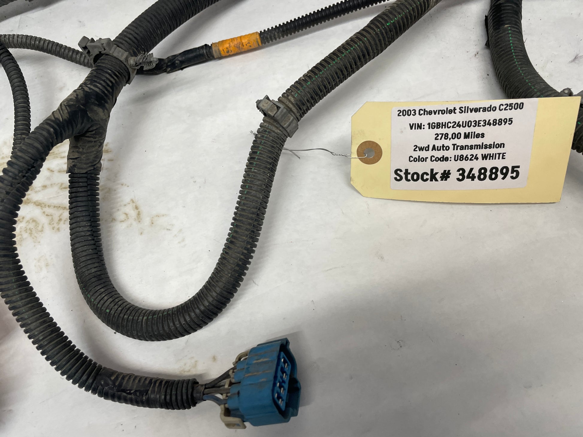 2003 Chevy Silverado C3500 Front Chassis Wire Wiring Harness OEM - Day's Parts Yard