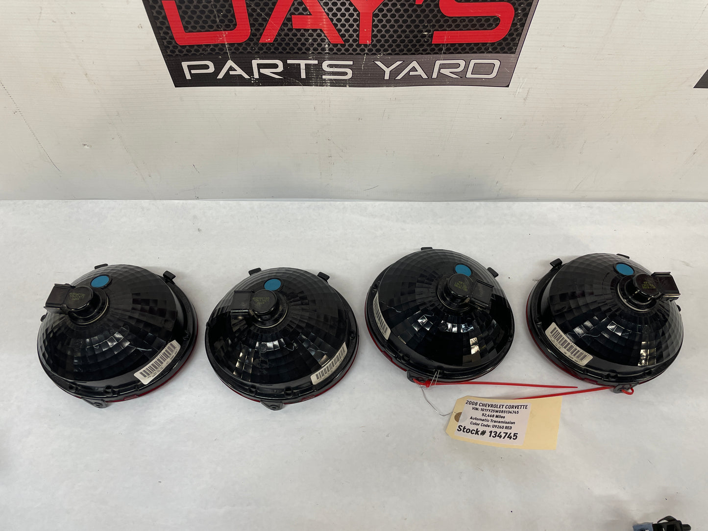 2008 Chevy C6 Corvette LH & RH Taillight Tail Light Lamp Set Factory OEM