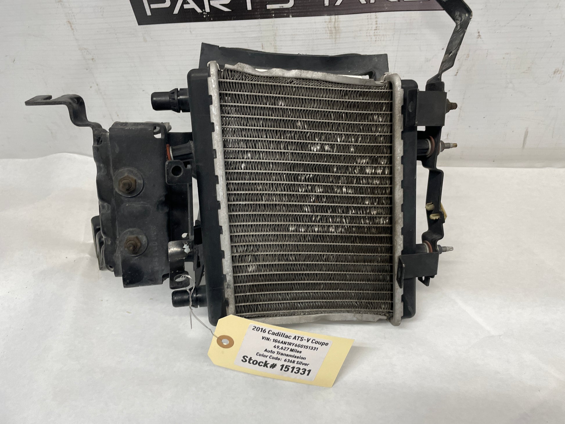 2016 Cadillac ATS-V Coupe LH Driver Auxiliary Radiator Charge Air Cooler OEM - Day's Parts Yard