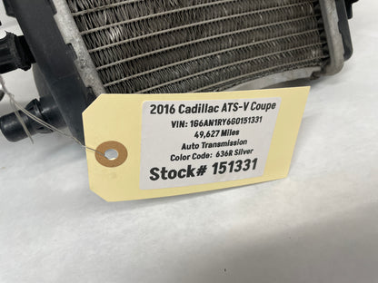 2016 Cadillac ATS-V Coupe LH Driver Auxiliary Radiator Charge Air Cooler OEM - Day's Parts Yard