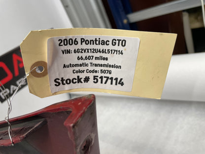 2006 Pontiac GTO Complete Front Bumper Cover Fascia OEM