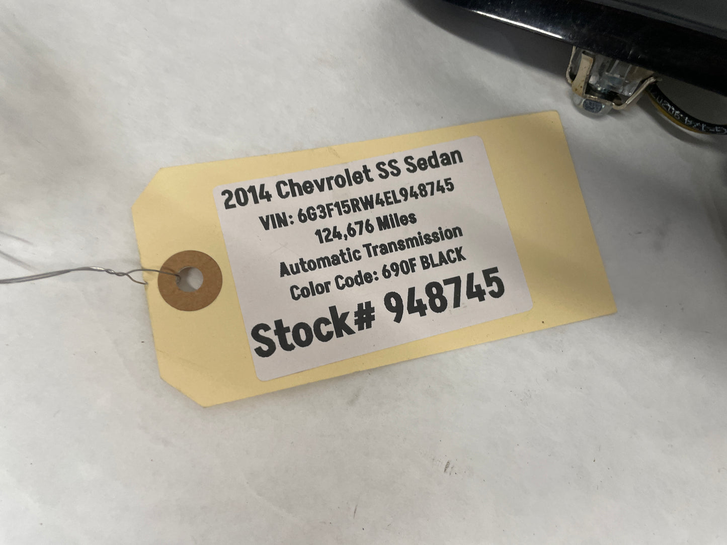 2014 Chevy SS Sedan Shark Fin Antenna Black 92262446 OEM