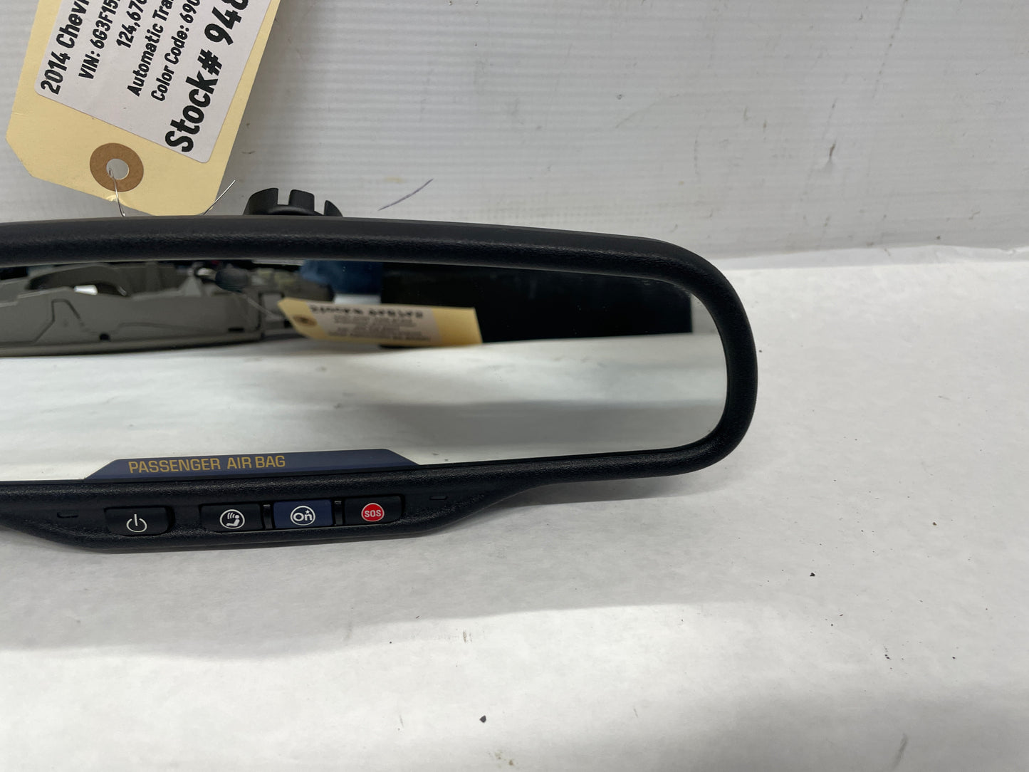 2014 Chevy SS Sedan Rear View Rearview Mirror Auto Dimming & OnStar OEM