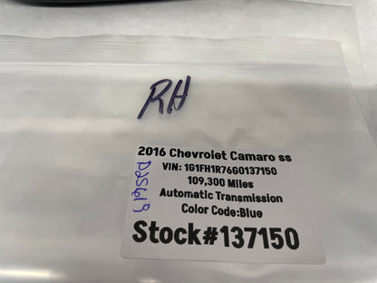 2016 Chevy Camaro SS RH Passenger Center Console Extension Knee Pad Panel OEM - Day's Parts Yard