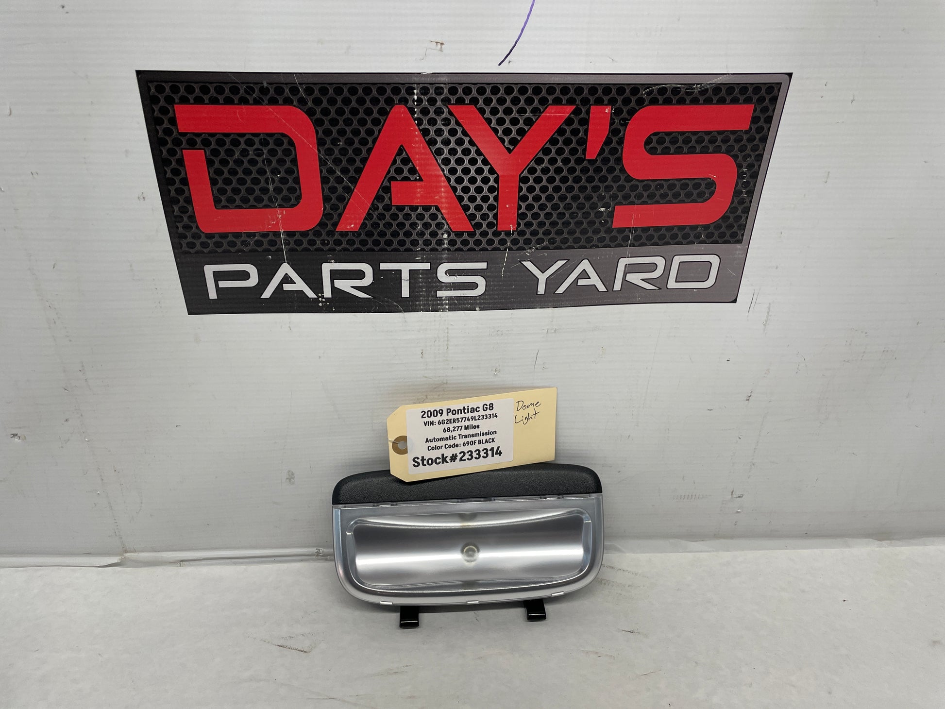 2009 Pontiac G8 Rear Dome Console Roof Light OEM - Day's Parts Yard