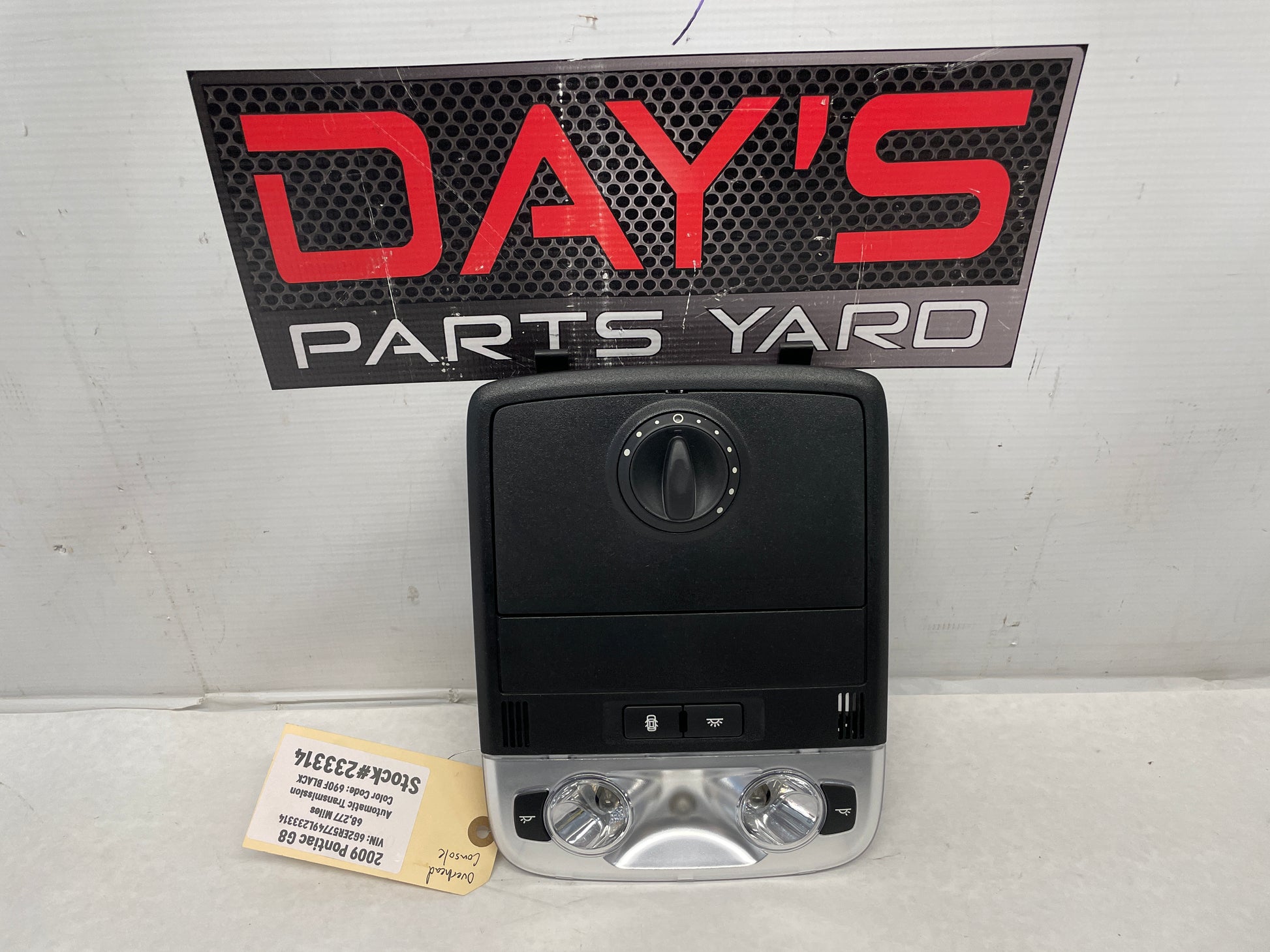 2009 Pontiac G8 Overhead Over Head Console Dome Light OEM - Day's Parts Yard
