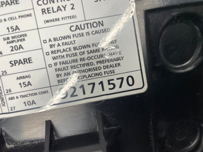 2006 Pontiac GTO Black Suede Lower Dash Knee Bolster Fuse Cover OEM