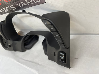 2008 Chevy C6 Corvette Gauge Cluster Speedometer Trim Bezel w/ DIC Control Switch OEM