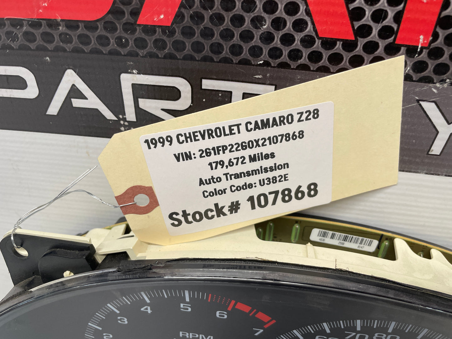 1999 Chevy Camaro Z28 Gauge Cluster Speedometer 179k OEM