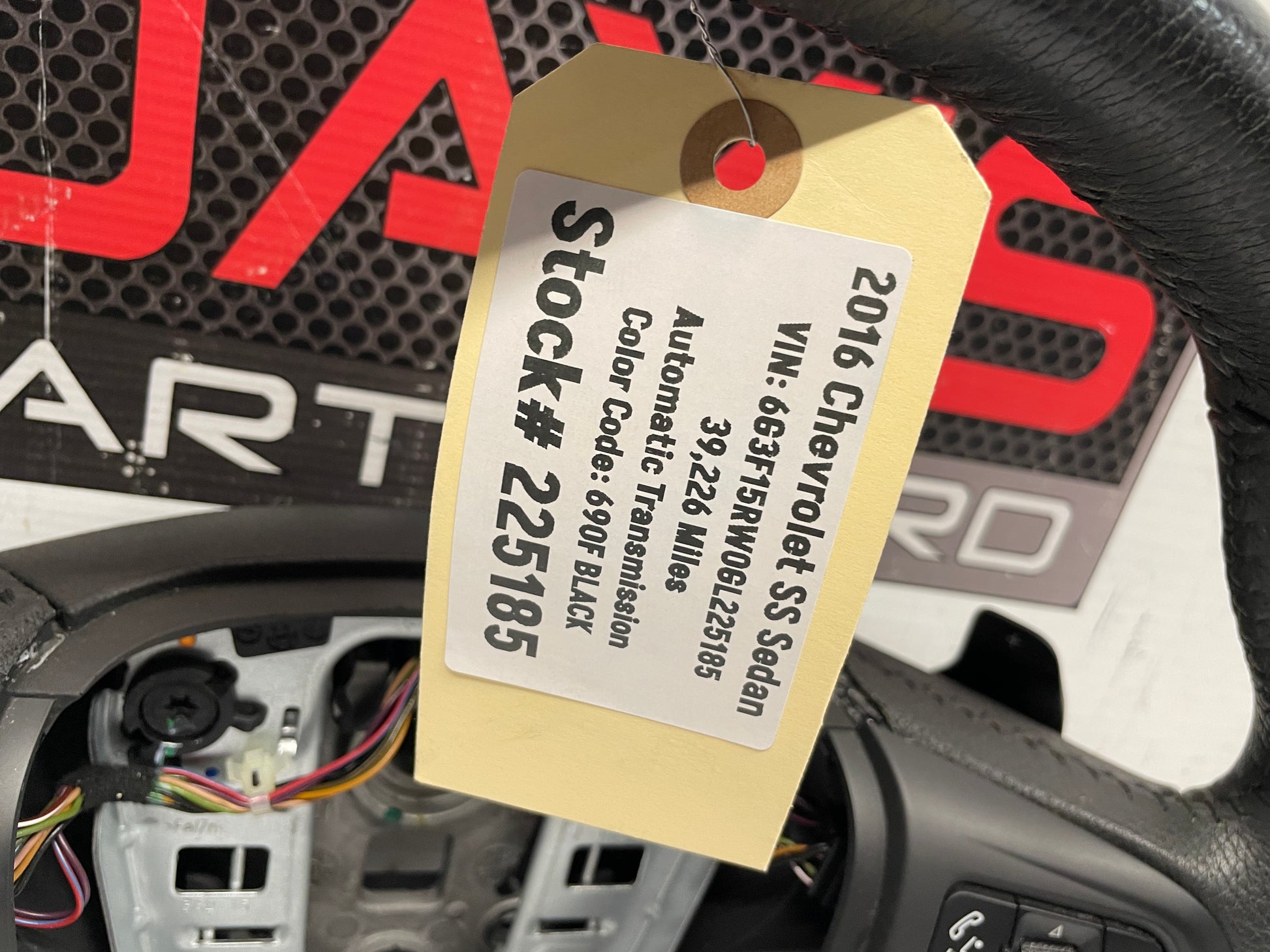 2016 Chevy SS Sedan Steering Wheel w/ Black Trim OEM - Day's Parts Yard