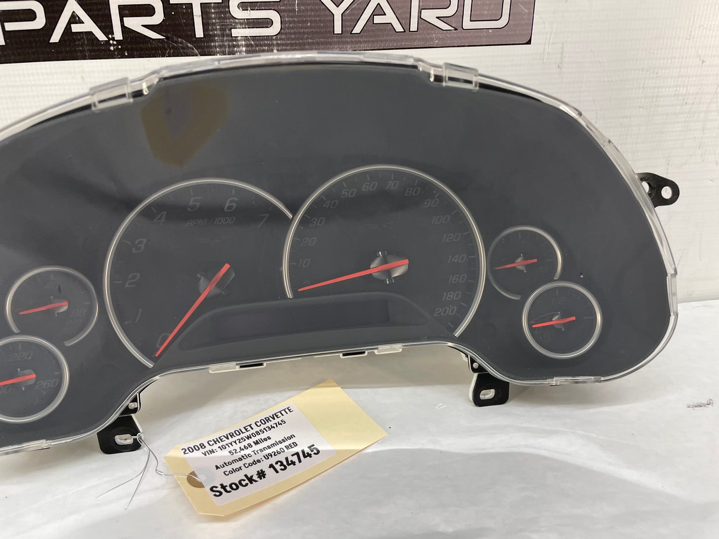 2008 Chevy C6 Corvette Instrument Speedometer Gauge Cluster OEM