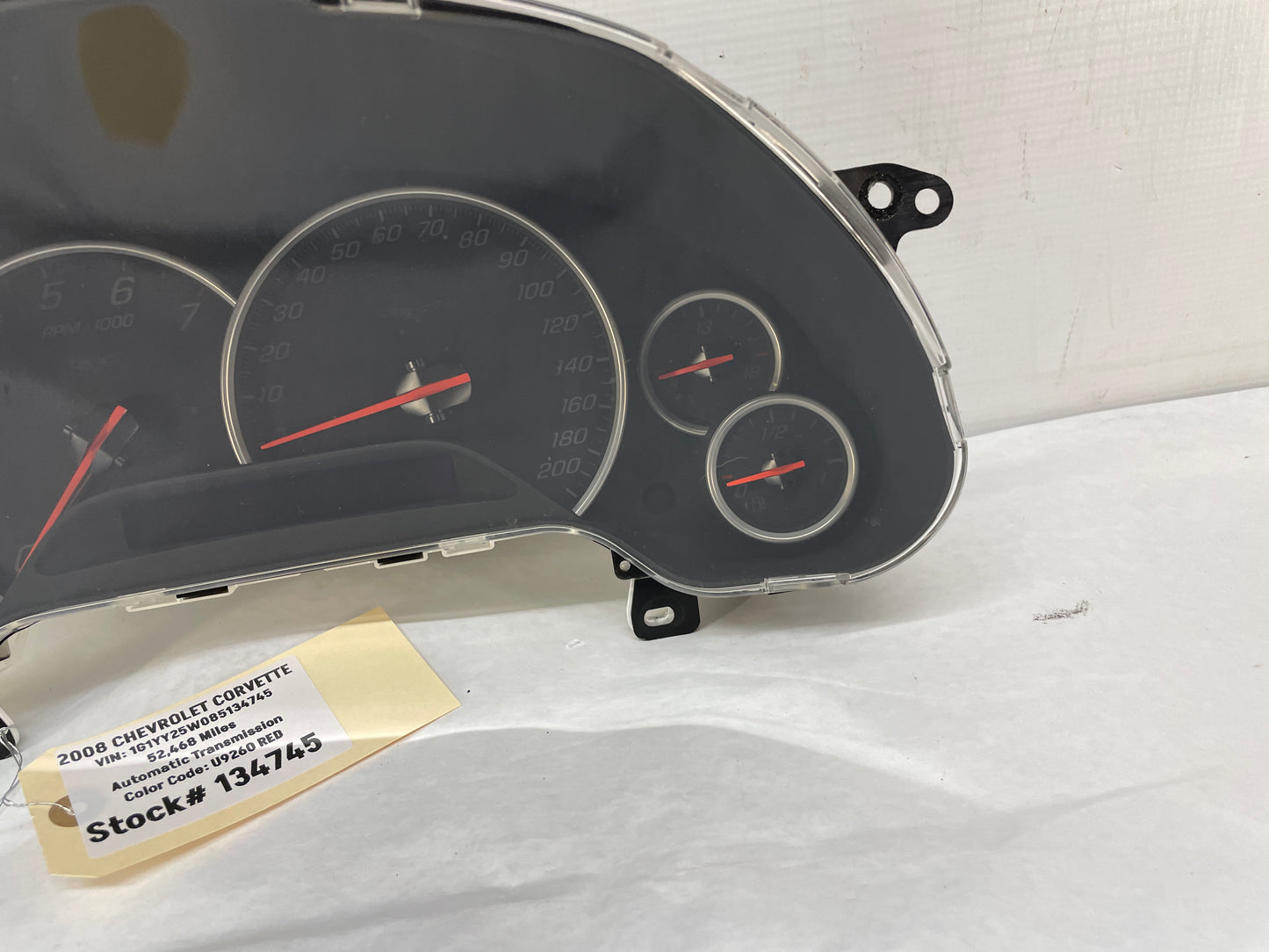 2008 Chevy C6 Corvette Instrument Speedometer Gauge Cluster OEM