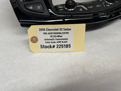 2017 Chevy SS Sedan Navigation Display Radio/ CD Player Face Plate Screen OEM - Day's Parts Yard