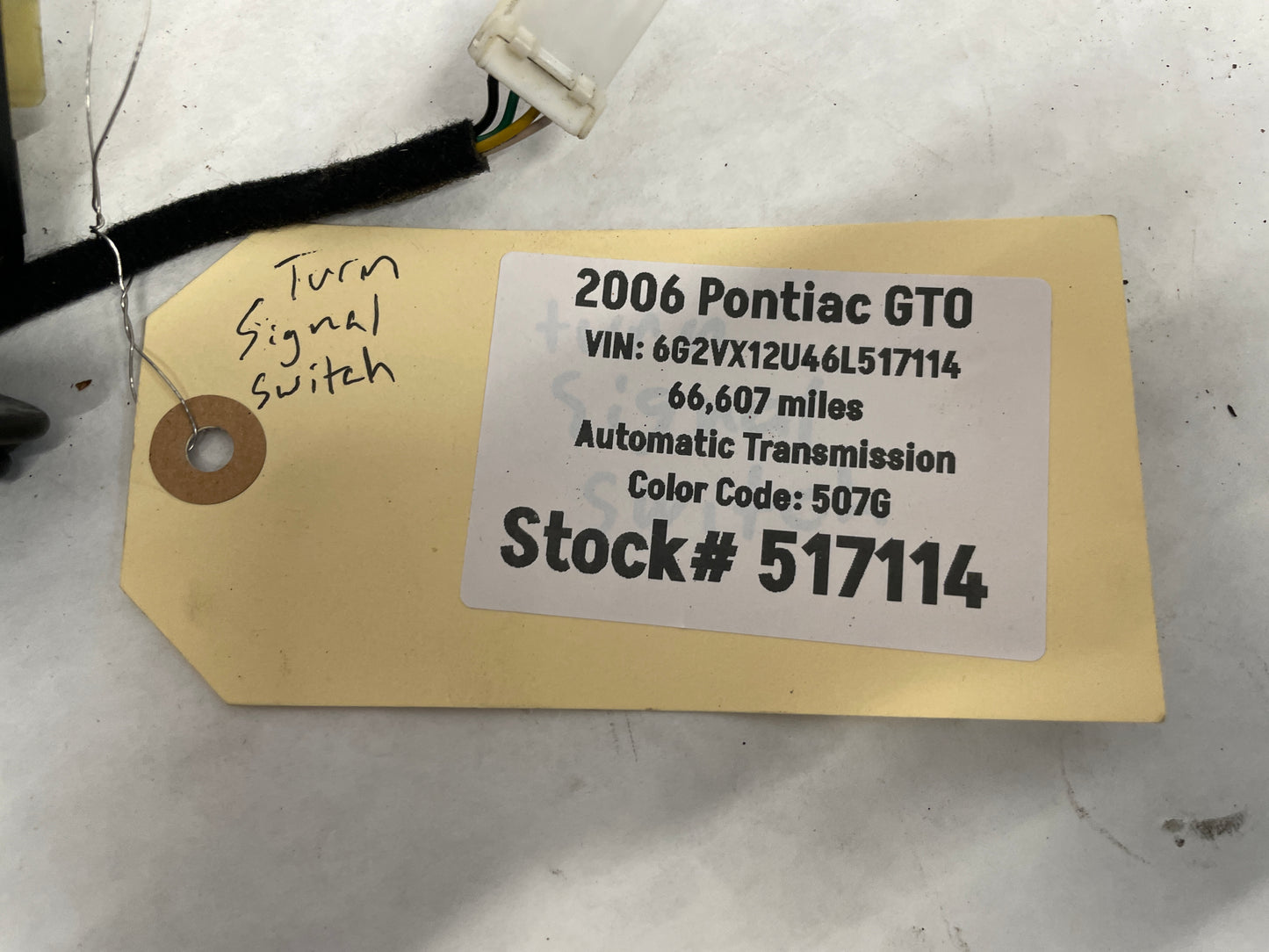 2006 Pontiac GTO Cruise Control Turn Signal Switch Arm OEM