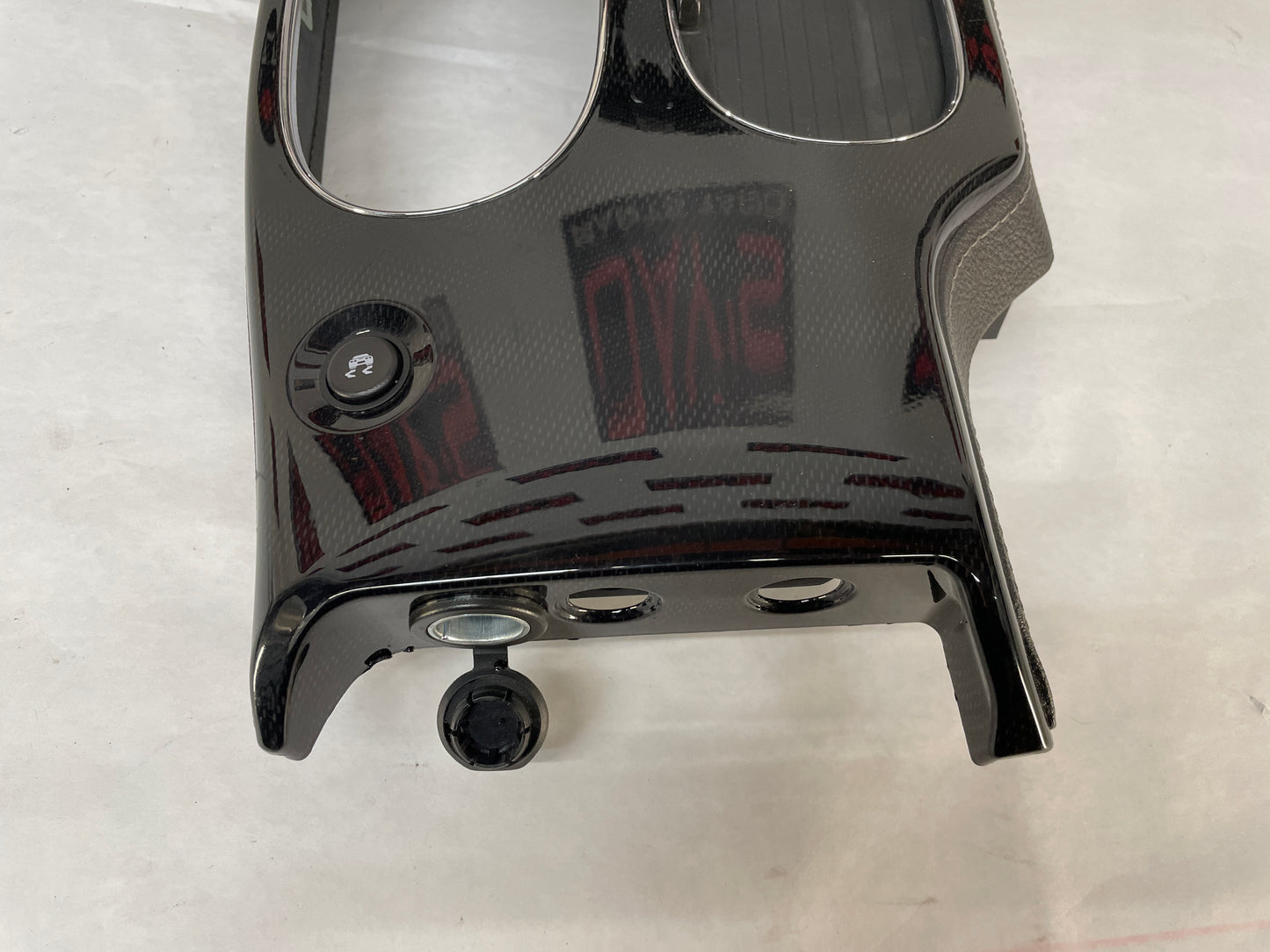 2008 Chevy C6 Corvette Carbon Radio Surround Bezel Center Dash Trim Panel OEM