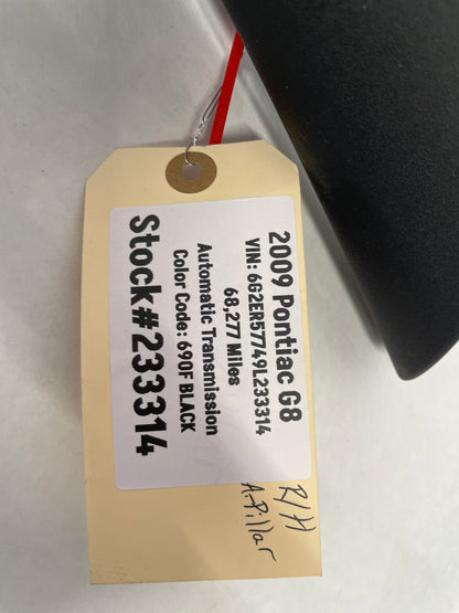 2009 Pontiac G8 RH & LH Interior A Pillar Windshield Trim Molding OEM - Day's Parts Yard