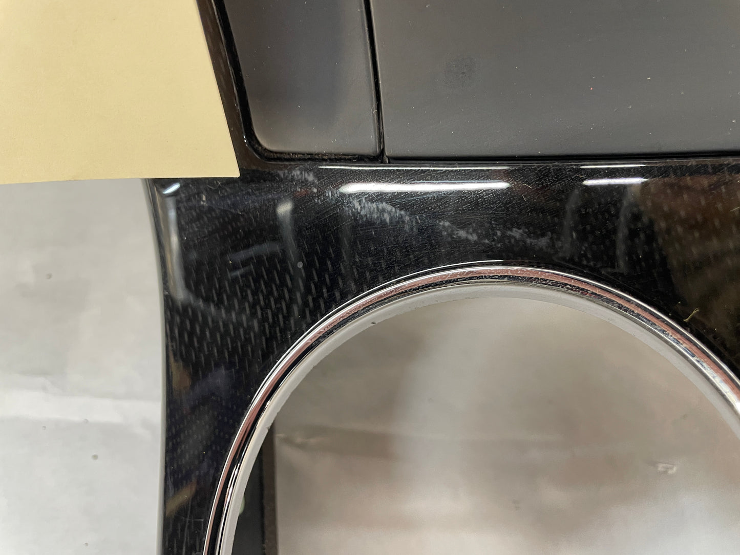 2008 Chevy C6 Corvette Carbon Radio Surround Bezel Center Dash Trim Panel OEM