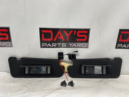 2006 Pontiac GTO RH & LH Sun Visors Shades Sunvisors w/ Clips OEM