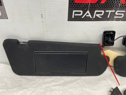 2006 Pontiac GTO RH & LH Sun Visors Shades Sunvisors w/ Clips OEM