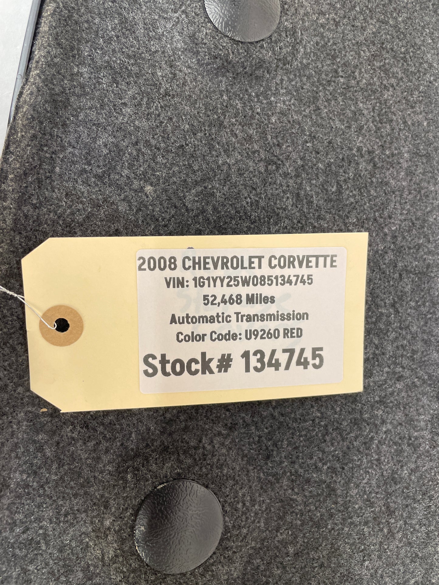 2008 Chevy C6 Corvette RH & LH Trunk Cargo Storage Cover Lid Door Cover Panel OEM