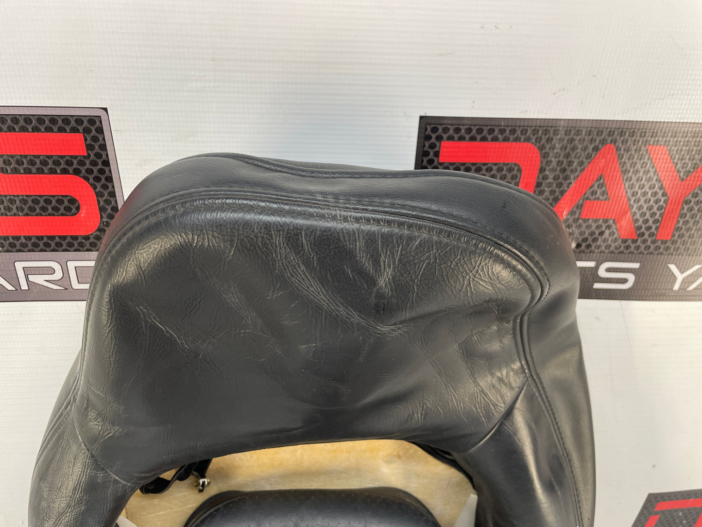 2008 Chevy C6 Corvette RH Passenger Front Seat Top Upper Black Leather Cover OEM