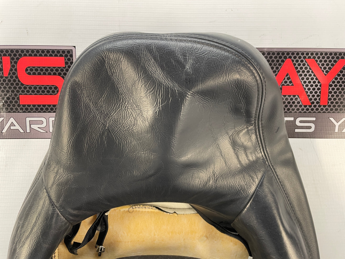 2008 Chevy C6 Corvette RH Passenger Front Seat Top Upper Black Leather Cover OEM