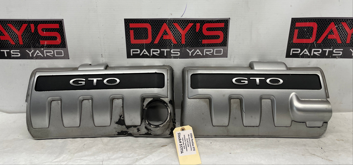 2006 Pontiac GTO RH & LH Engine Motor Intake Manifold Coil Covers Set OEM