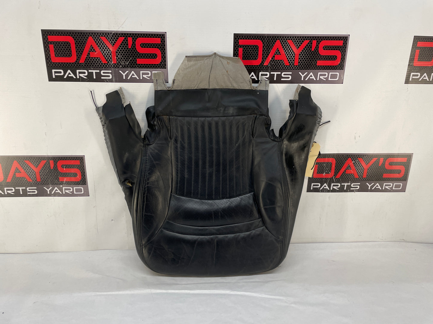 2008 Chevy C6 Corvette RH Passenger Front Seat Lower Bottom Black Leather Cover OEM