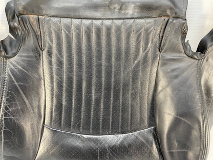 2008 Chevy C6 Corvette RH Passenger Front Seat Lower Bottom Black Leather Cover OEM