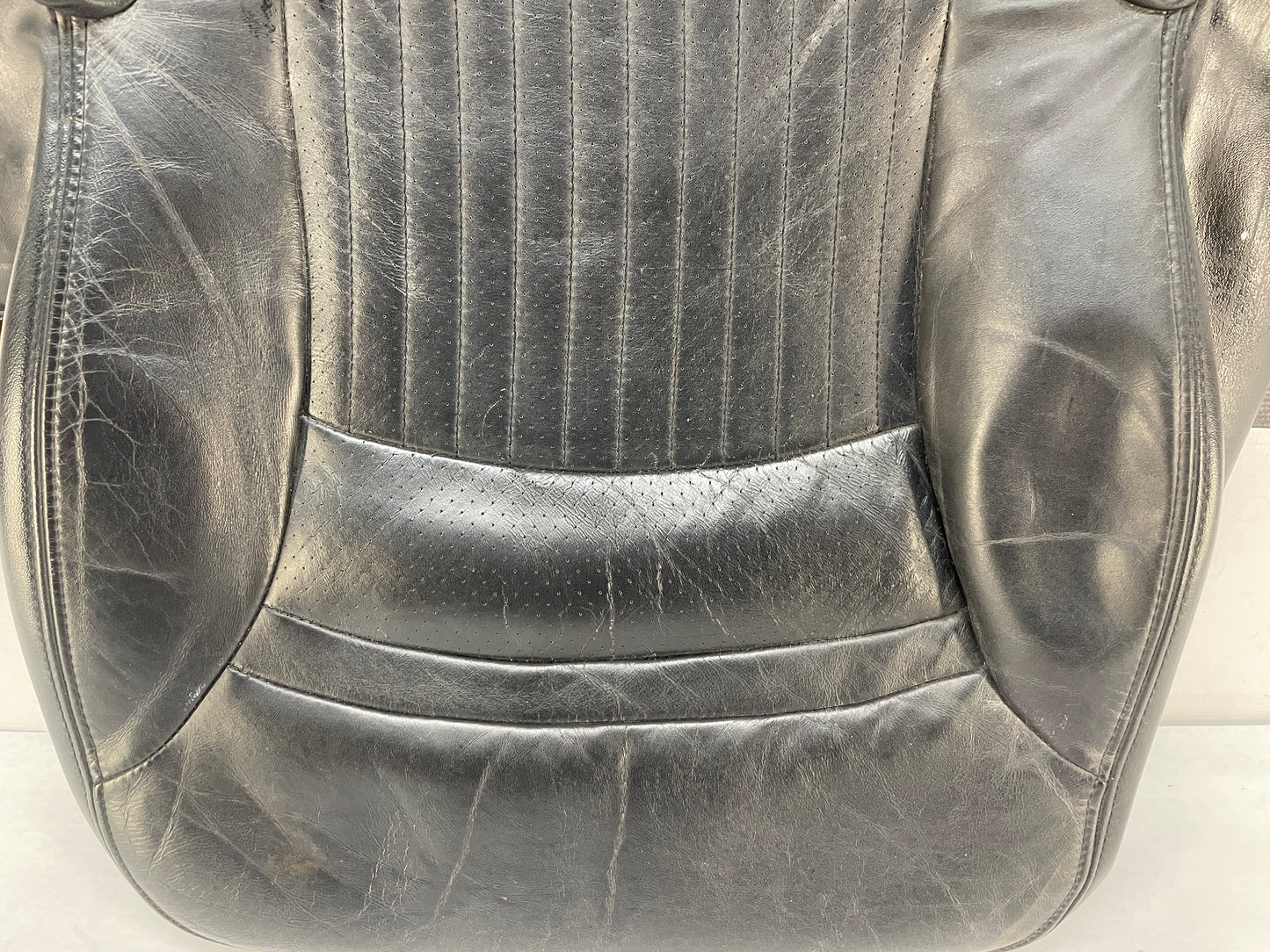 2008 Chevy C6 Corvette RH Passenger Front Seat Lower Bottom Black Leather Cover OEM