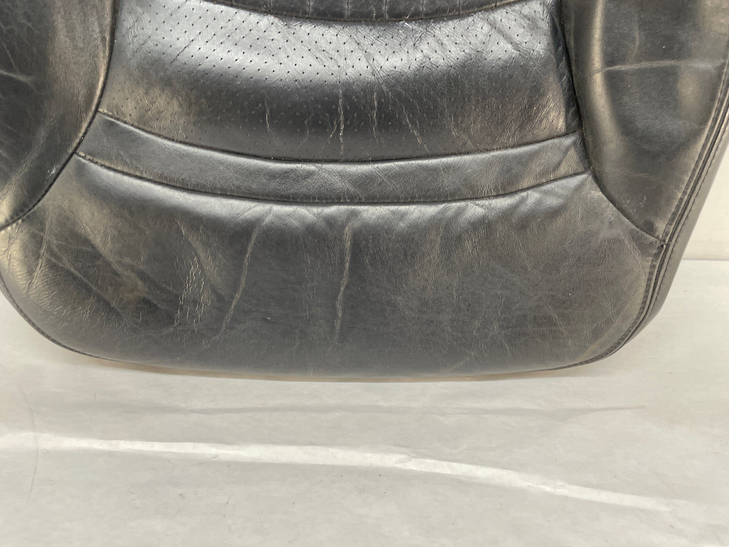 2008 Chevy C6 Corvette RH Passenger Front Seat Lower Bottom Black Leather Cover OEM