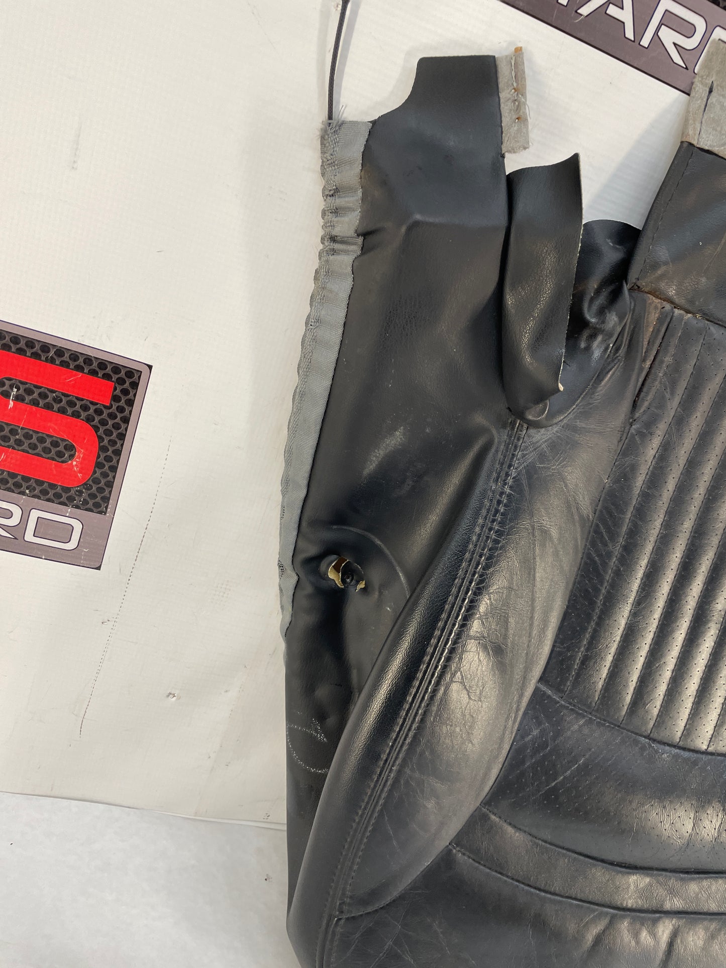 2008 Chevy C6 Corvette RH Passenger Front Seat Lower Bottom Black Leather Cover OEM