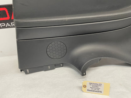 2005 Pontiac GTO RH Passenger Rear Interior Quarter Door Panel Trim Black OEM - Day's Parts Yard