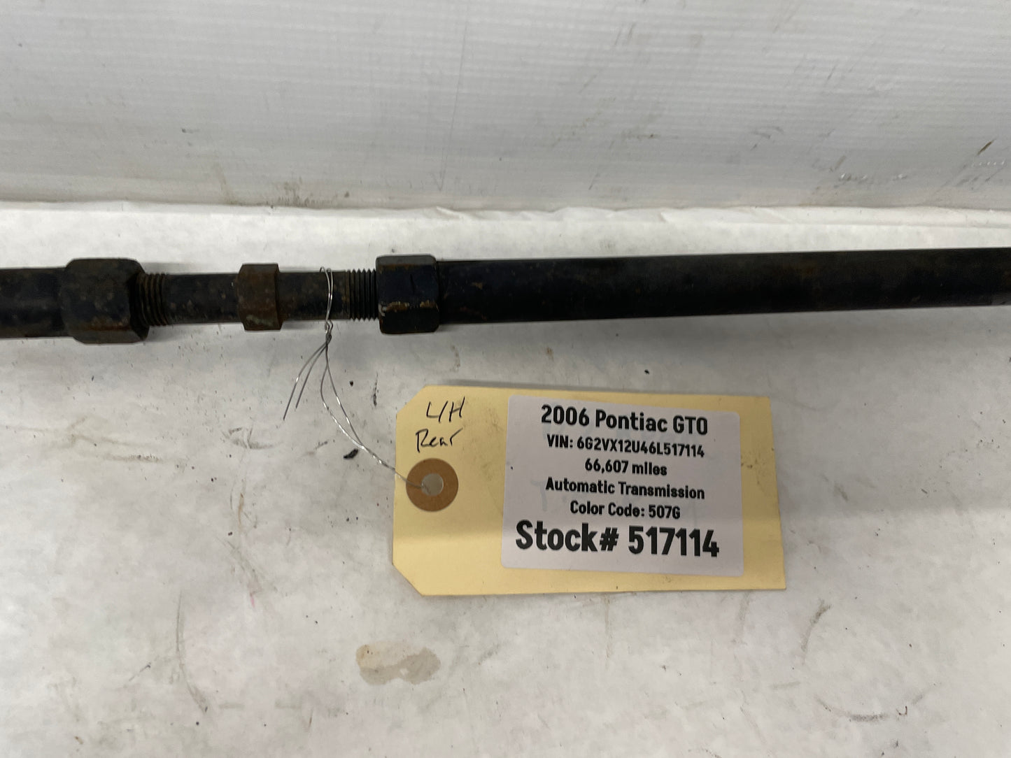 2006 Pontiac GTO LH Driver Rear Suspension Adjustment Tie Rod Assembly OEM