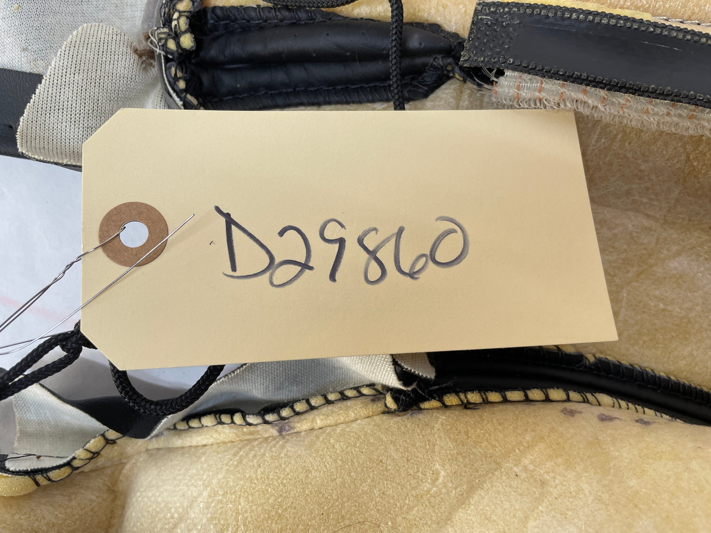 2008 Chevy C6 Corvette RH Passenger Front Seat Lower Bottom Black Leather Cover OEM