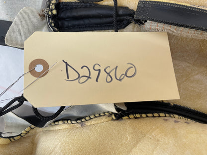 2008 Chevy C6 Corvette RH Passenger Front Seat Lower Bottom Black Leather Cover OEM