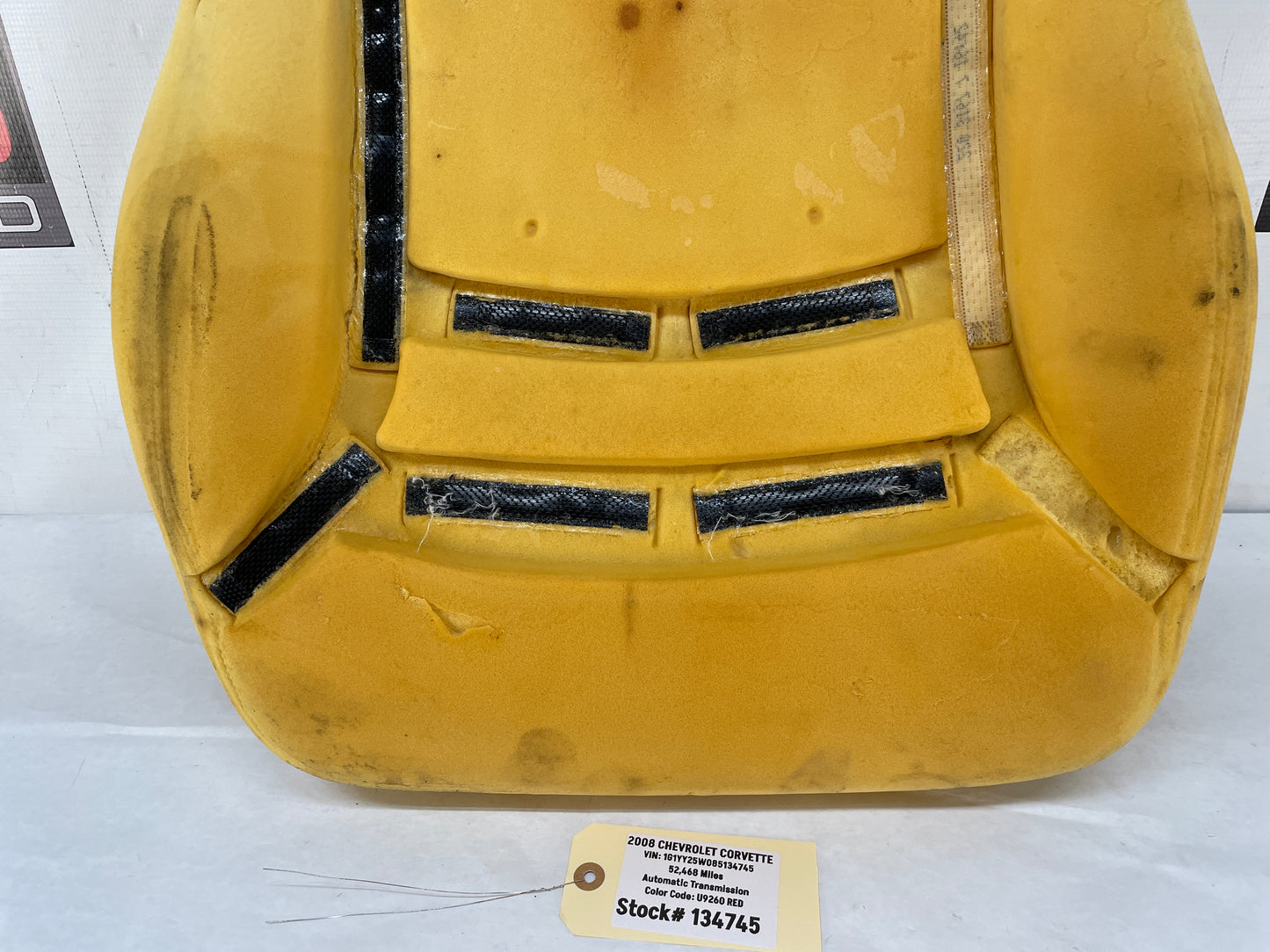 2008 Chevy C6 Corvette RH Passenger Front Seat Lower Bottom Foam OEM