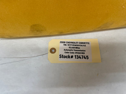 2008 Chevy C6 Corvette RH Passenger Front Seat Lower Bottom Foam OEM