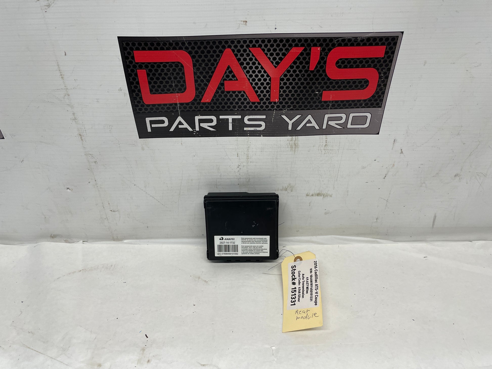 2016 Cadillac ATS-V Coupe Keyless Entry Control Module OEM - Day's Parts Yard