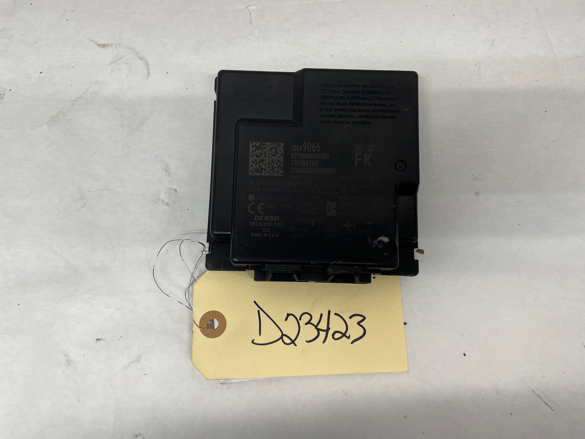 2016 Cadillac ATS-V Coupe Keyless Entry Control Module OEM - Day's Parts Yard