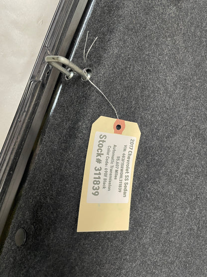 2017 Chevy SS Sedan Trunk Deck Lid OEM