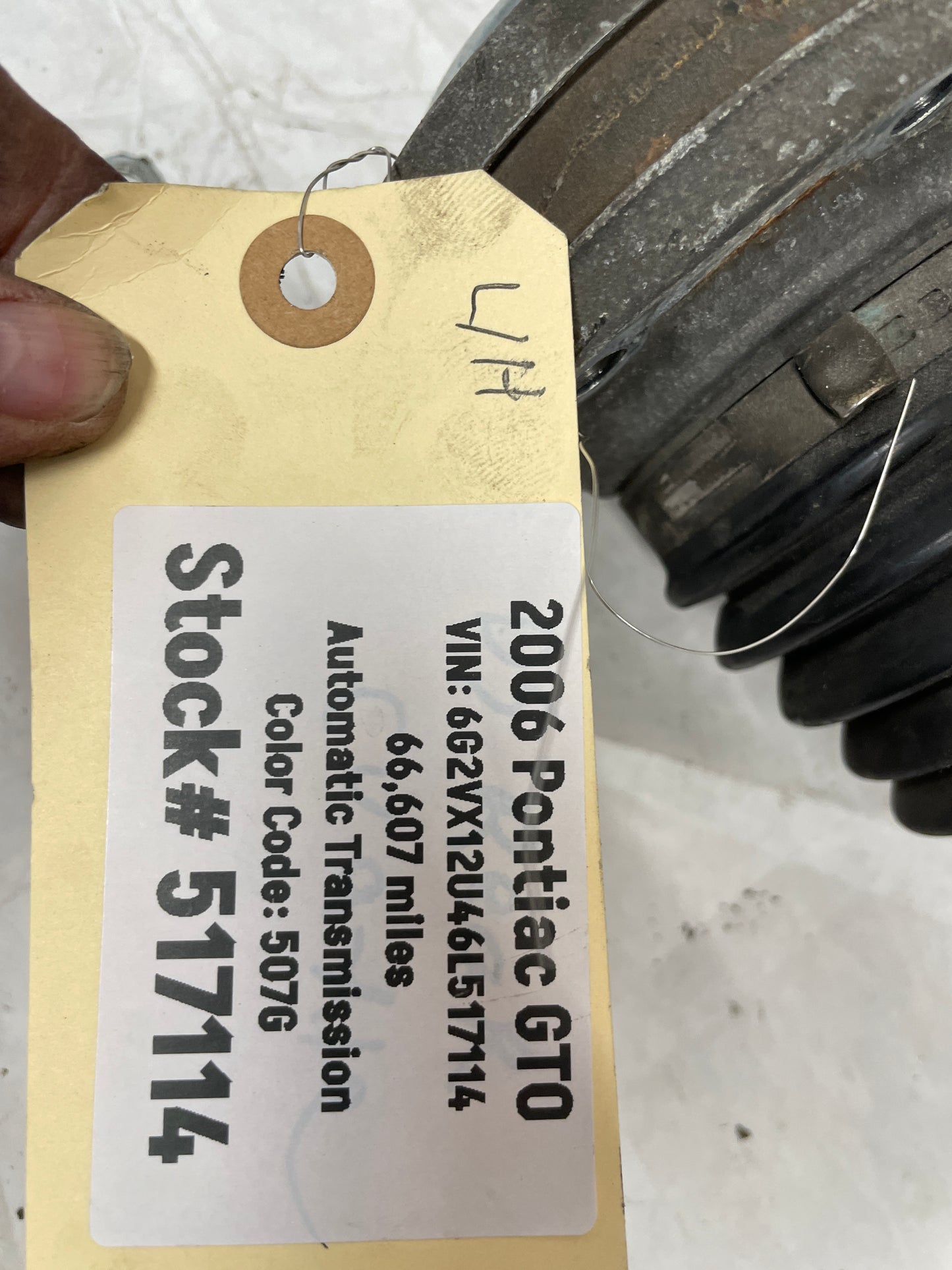 2006 Pontiac GTO LH Driver Rear CV Axle Half Shaft OEM