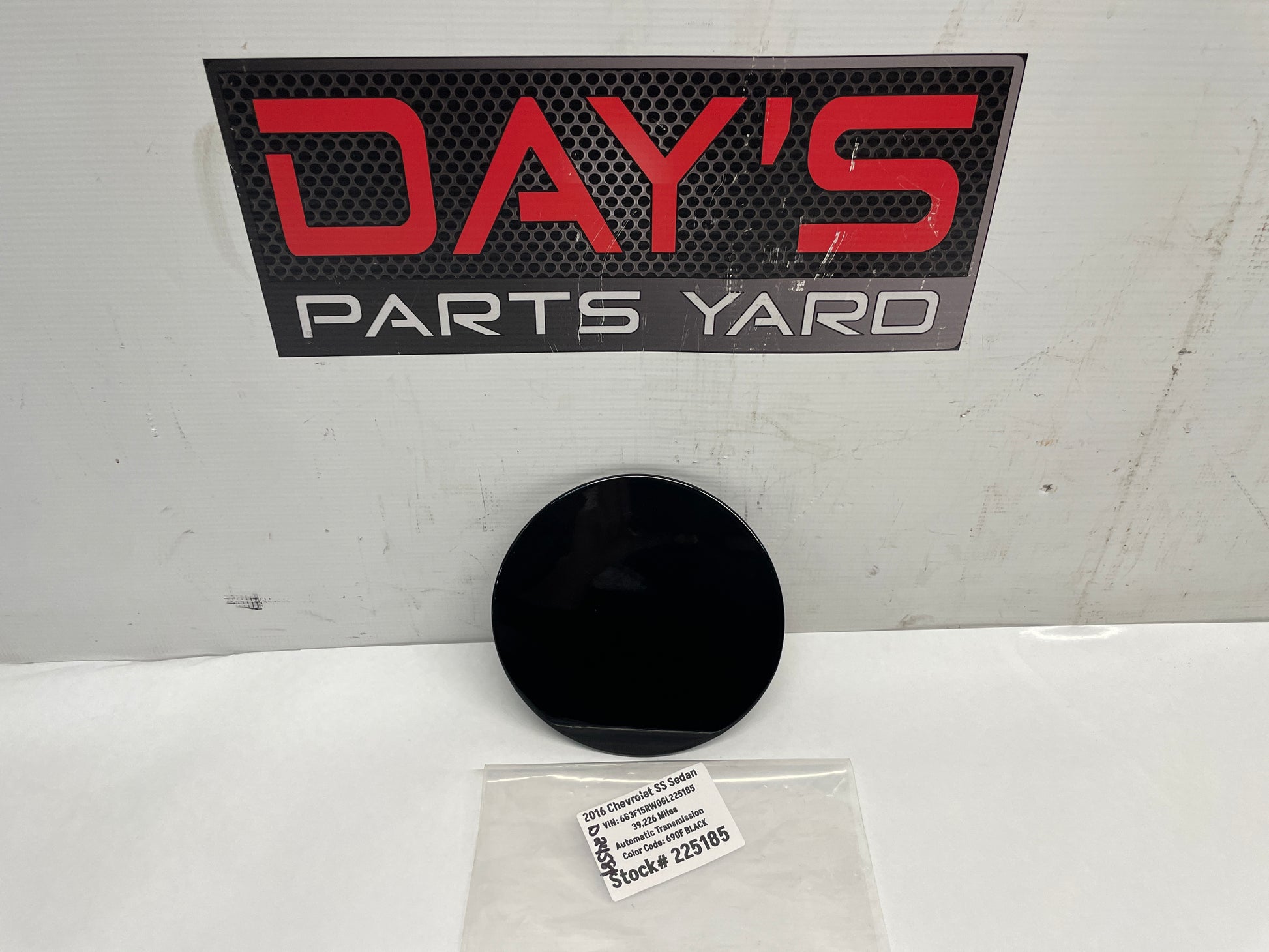 2016 Chevy SS Sedan Fuel Gas Door Cover Black OEM - Day's Parts Yard