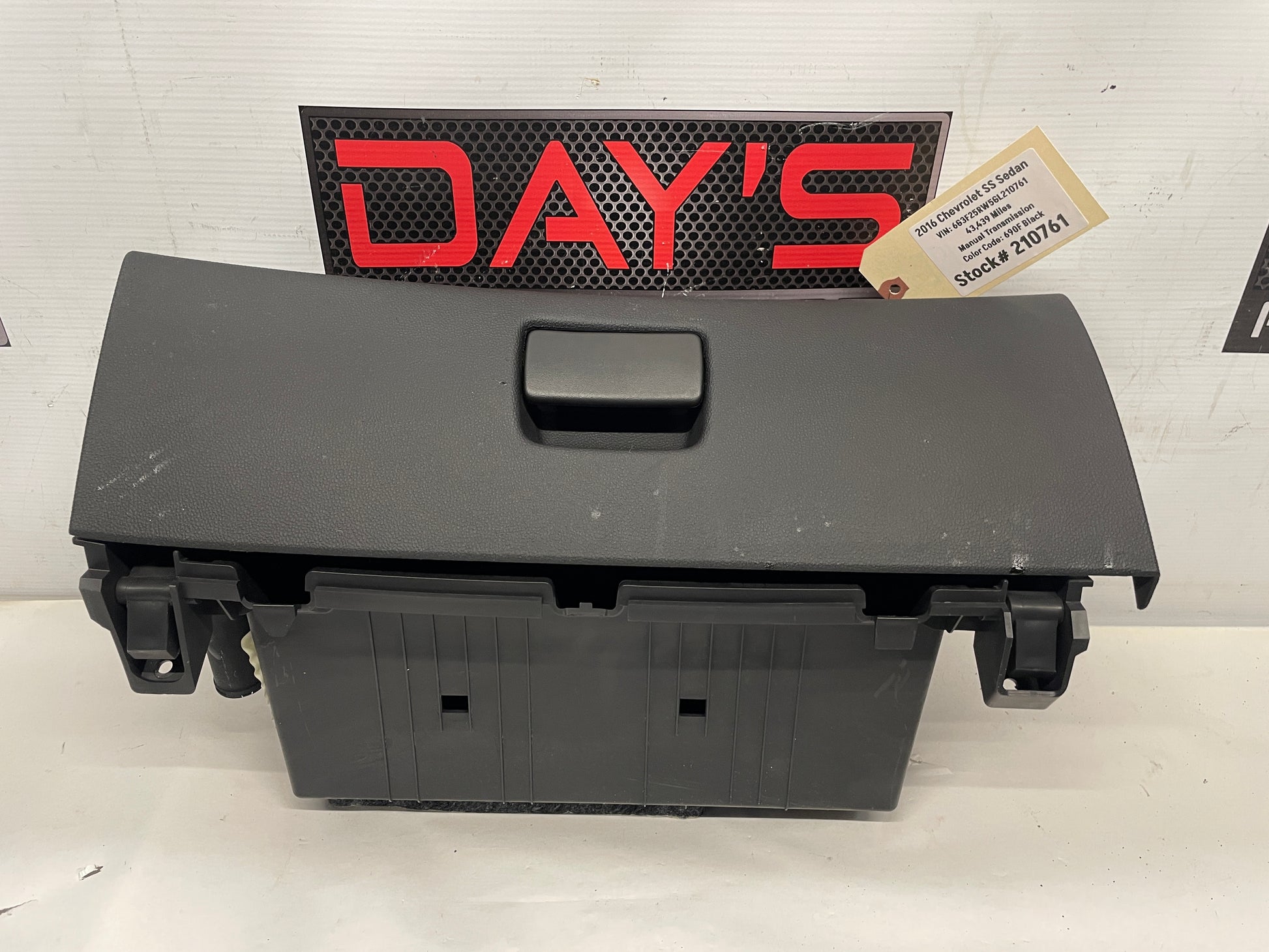 2016 Chevy SS Sedan Glove Compartment Box OEM - Day's Parts Yard