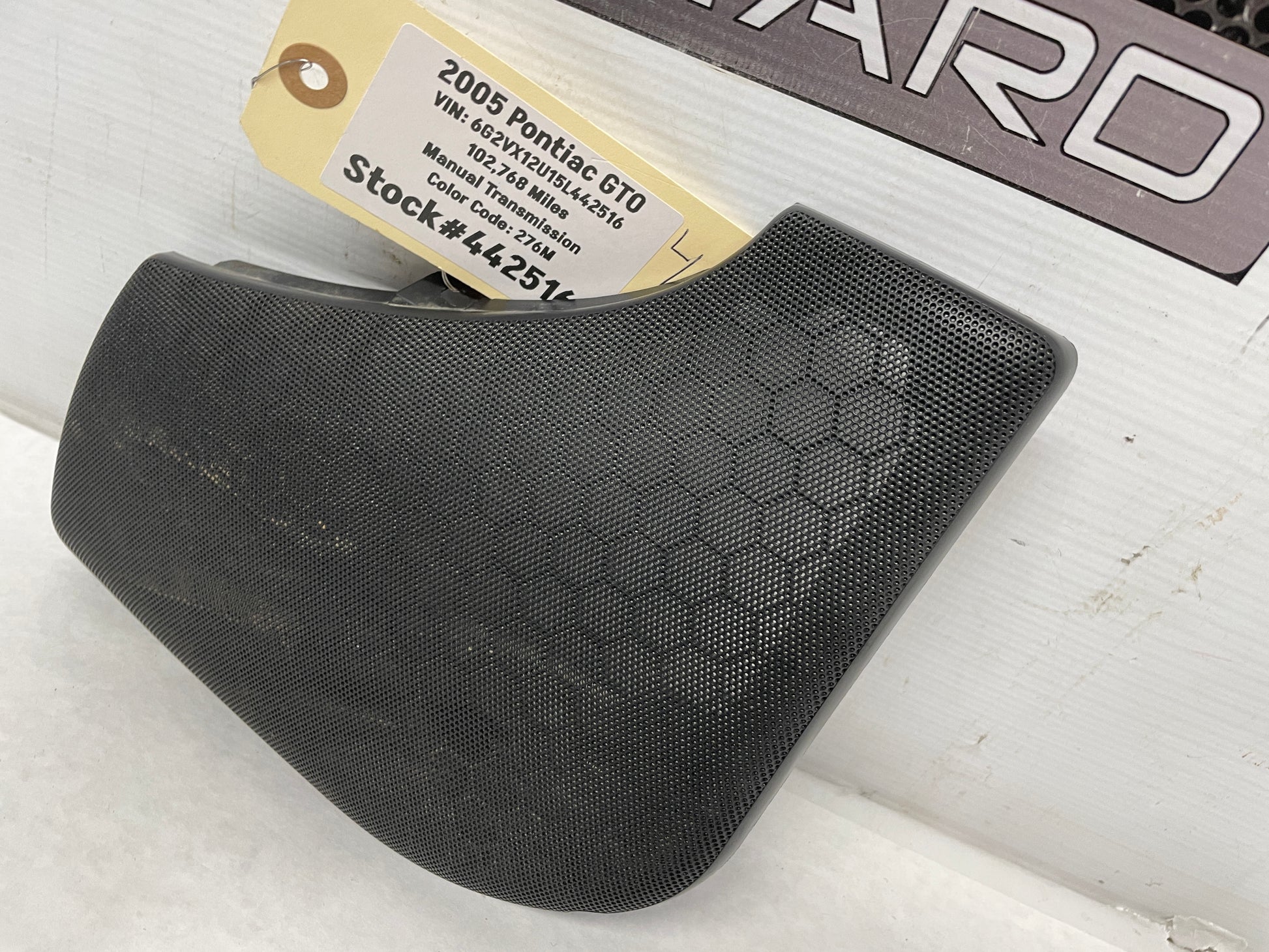 2005 Pontiac GTO LH Driver Interior Door Panel Speaker Grille Cover OEM - Day's Parts Yard