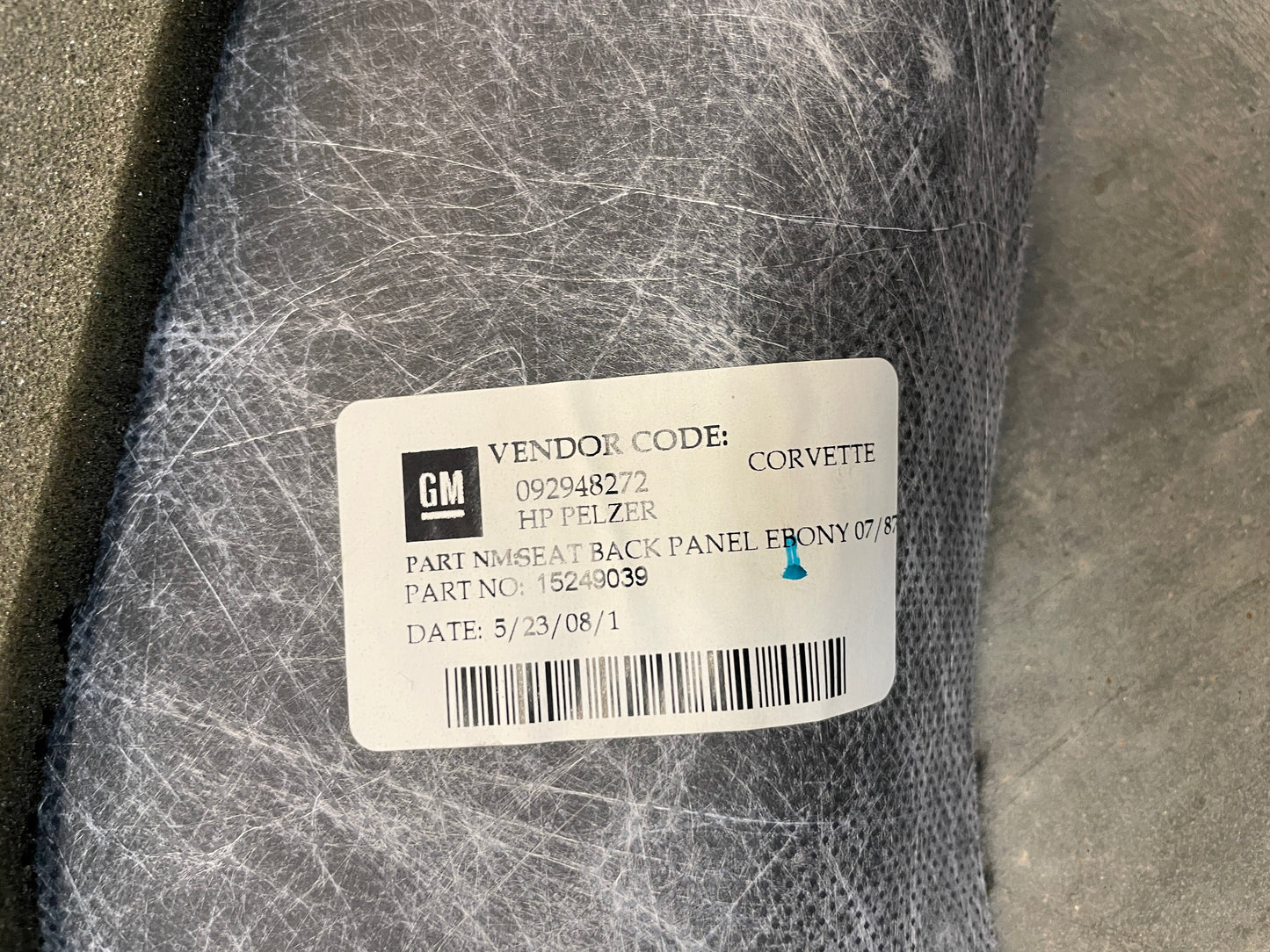 2008 Chevy C6 Corvette Rear Cargo Trunk Carpet OEM